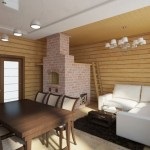 Stilul rusesc al cabanei - interiorul unei case de sate cu o sobă