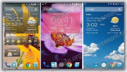 A legjobb és legpontosabb óra és időjárás widget Android