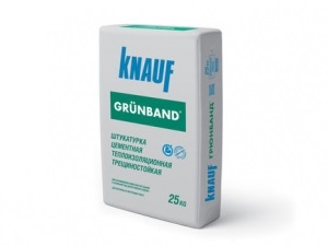Consum de amestec de fațadă faianță knauf (knauf), comparație între untermput (ciment) și gryunband în