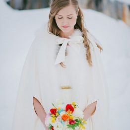 Téli esküvő alapvető ajánlások - a menyasszony