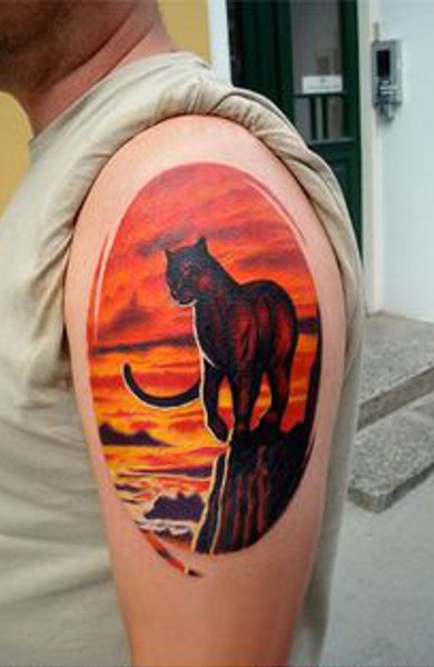 Panther tatuaj - înțeles, schițe și fotografii de tatuaje