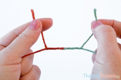 Tricotat lecții cu ace de tricotat cum să schimbe un fir atunci când tricotat un ornament colorat pe firul altul
