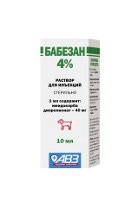 Állatgyógyászati készítmény babezan 4% (Babezan injekciós oldat) Állatgyógyászati készítmény babezan 4%