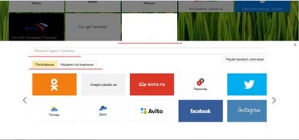 Marcarea vizuală a lui Yandex pentru mozilla firefox