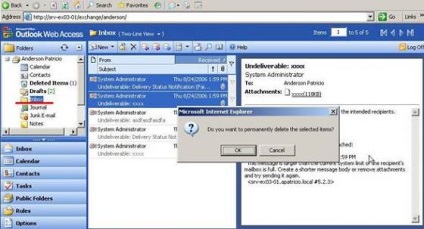 Recuperarea elementelor șterse în serverul de schimb 2003 (Partea 1)