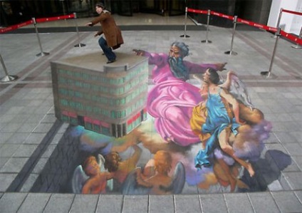 3D graffiti pe asfalt și pereți, sporturi extreme în Rusia