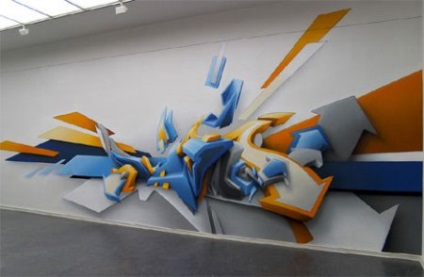 3D graffiti pe asfalt și pereți, sporturi extreme în Rusia