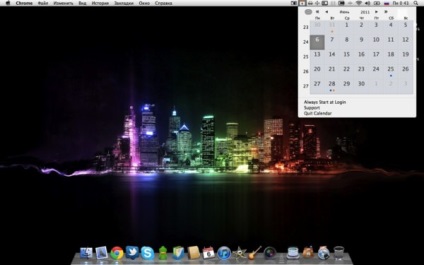 Calendar - calendar pentru bara de meniuri mac os