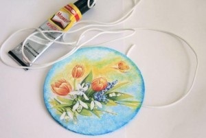 Cd lemezek decoupage technikával, hobby gyári