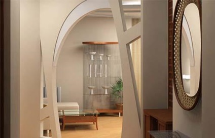Proiectare de arcuri din gips-carton pentru constructii complexe de bucatarie in interior