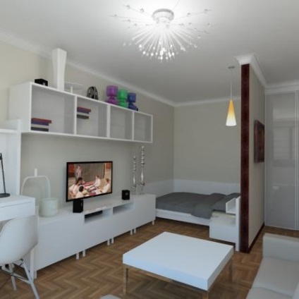 Proiectarea unui apartament cu o cameră pentru familii cu copii