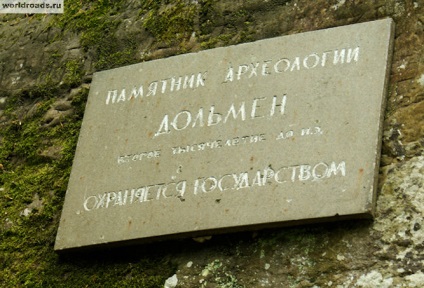 Obiective turistice Sochi Volkonsky dolmen, drumuri de pace