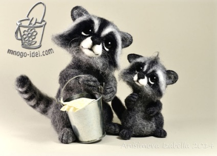 Raccoon, clasa de masterat pe felting