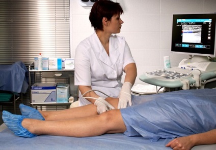 Etapele examinării cu ultrasunete a articulației genunchiului