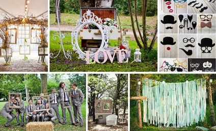 Photo zóna esküvői ötletek és képek