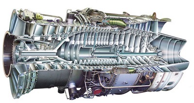 Motorul turbinei cu gaz