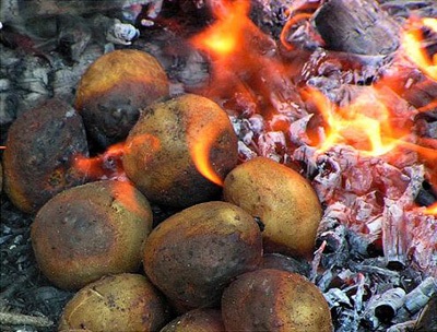 Se prepară carne pe un foc deschis - este interesant de gustos - este ușor să gătești!