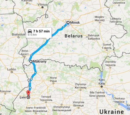 De la Minsk la leii cu mașina
