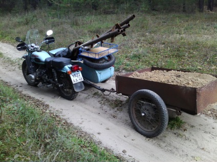 Hogyan készítsünk egy pótkocsi motorkerékpár ural saját kezűleg