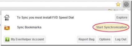 Hogyan szinkronizálni könyvjelzők között a Firefox és a Google Chrome