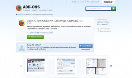 Cum de a reveni vechi plugin Firefox plugin clasic restaurator temă