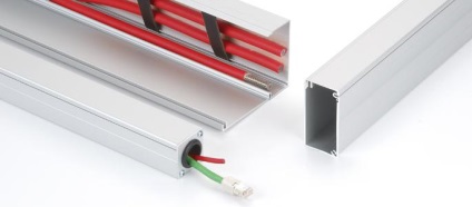 Cutii pentru dimensiunile cablurilor electrice și metoda de montare