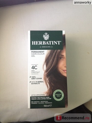 Culoarea părului fără amoniac herbatint gel de păr permanent pe bază de plante