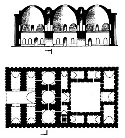 Domul ca formă arhitectonică a moscheii iraniene, arhitectologia știrilor universităților