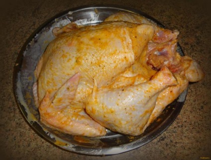Grillezett csirke sörben recept egy fotó