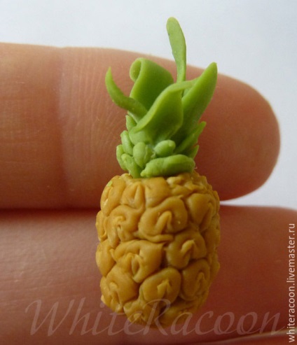 Sculptim un ananas miniatural din argilă polimerică - târg de maeștri - manual, manual
