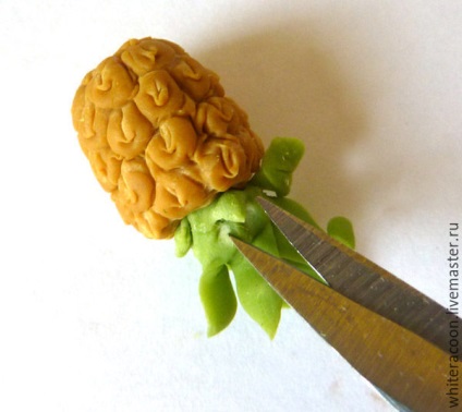 Sculptim un ananas miniatural din argilă polimerică - târg de maeștri - manual, manual