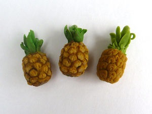 Sculptim un ananas miniatural din argilă polimerică - târg de maeștri - manual, manual