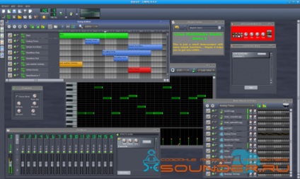 Studio multimedia Linux (lmms) - secvențator cross-platform și stație de sunet -