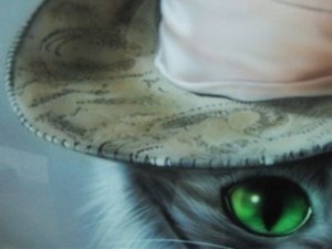 Manichiura tehnica pentru ochi pentru pisici aplicand lac de gel si design foto