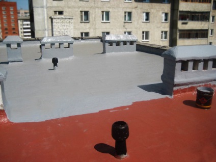 Mastic pentru acoperirea bitumului pe acoperișuri cu pantă, hidroizolare moale