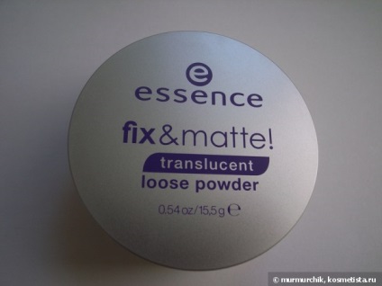 Matting powder essence fix - revizuire mată pudră transparentă