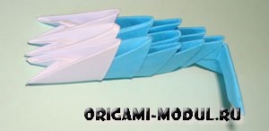 Modular diagrama bunicului înghețului origami