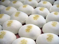 Mochi rizs sütemény, uiro japán desszertek, rizs sütemény japán, mint a címkén, szakács,