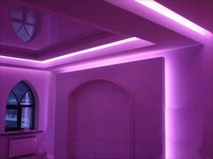 Neon iluminarea tavanului - scumpă și foarte frumoasă