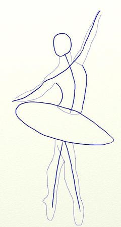 Câteva sfaturi simple despre cum să desenezi o balerină în etape