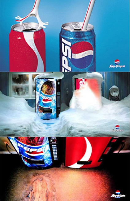 Az új generáció választja ... egy igazi konfrontáció között a Coca-Cola és a Pepsi