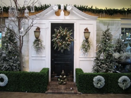 Karácsonyi dekoráció ajtók