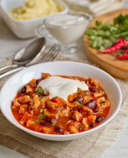 Hot ragout de pui cu dovleac