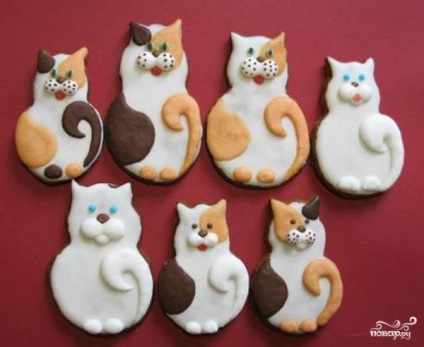 Cookies - pisică - rețetă pas cu pas cu fotografie pe
