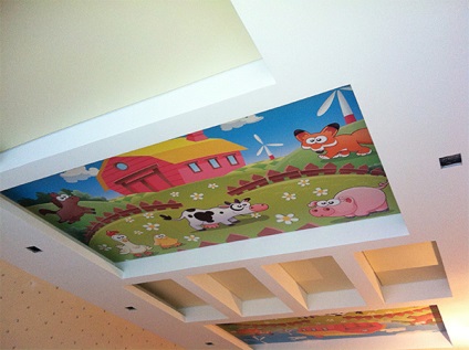 Plafonul pentru camera copiilor