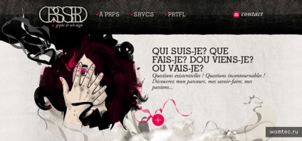 Exemple de site-uri de design portofoliu, site-uri Web, womtec