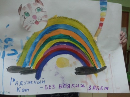 Pszichológiai tréning „Rainbow a macska minden gond nélkül”