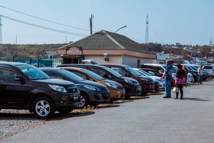 Calea colțului verde din Vladivostok de la pustie sălbatică la piața de mașini în aer liber # 1 în Rusia