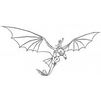 Colorarea fără de dinți din desene animate cum să îmblânzi dragonul