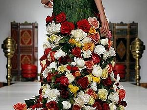 Rochie romantică de trandafiri - târg de maeștri - manual, manual